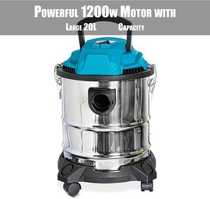 Close up view of the Nitaar Wet and Dry Vacuum Cleaner.