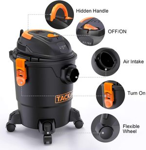 Tacklife Wet and Dry Vacuum Cleaner's features.